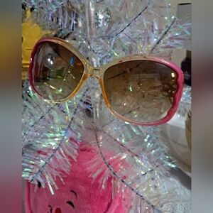 Stylish Pink and Gold Sunglasses